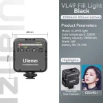 Ulanzi VL49 6W Mini Vlog LED Fill Light White 2000mAh 5500K Zoom Lighting Photographic Lighting Video Phone Selfie Fill Lamps - Image 8