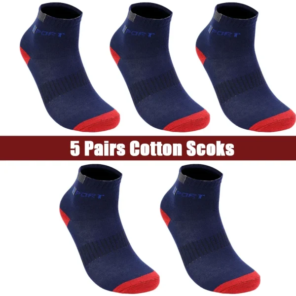 Cotton Sock for Men Sport Breathable Soft Letter Fashion Sneakers High Elastic Middle Tube Stocking Towel Sox Summer Running - Image 10