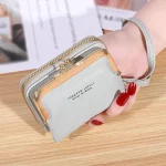 Wallet Women's Fashion Wrist Strap Short Zero Wallet Large Capacity Coin Clip Bag Multiple Card Positions Card Bag Money Clip - Image 12