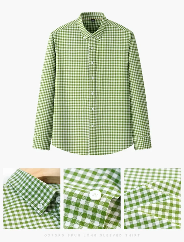 plaid shirts for man slim fit formal casual - Image 27