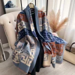 Luxury Two-Sided Print Pashmina Scarf - Image 3