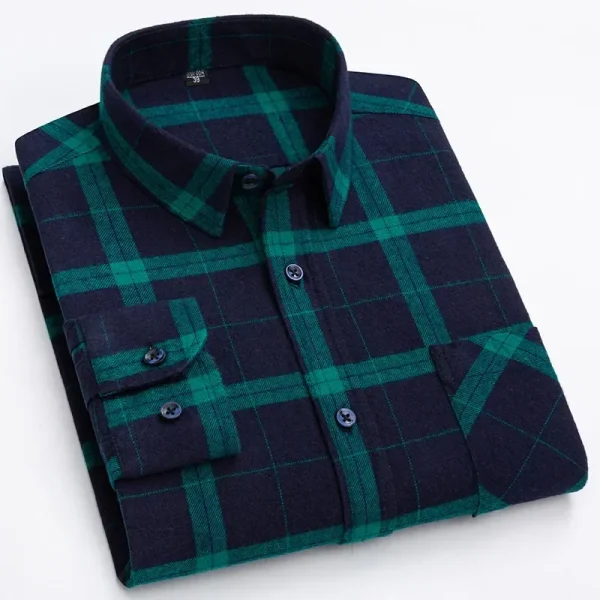 Cotton plaid shirt - Image 21