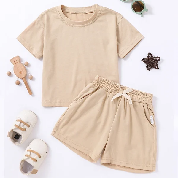 Essential 2-Piece Kids' Solid Summer Set - Image 7