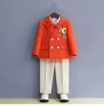 Kids' 3-Piece Formal Blue Suit - Image 24