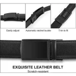 New Mens Belt Automatic Genuine Leather Luxury Belt of Men Male Metal Automatic Buckle Designer High Quality Waist Belt Black - Image 6