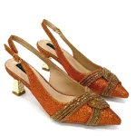 Orange glam heels - Image 6