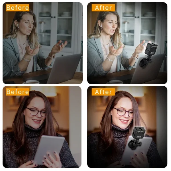 Ulanzi VL49 6W Mini Vlog LED Fill Light White 2000mAh 5500K Zoom Lighting Photographic Lighting Video Phone Selfie Fill Lamps - Image 3