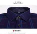 2025 Men's Winter Warm Long Sleeve Plaid Shirts Flannel Fur Lined Thick Formal Shirts Fleece Casual Shirt for Men Dress Shirts - Image 33