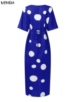 Bohemian Print Midi Dress - Image 13