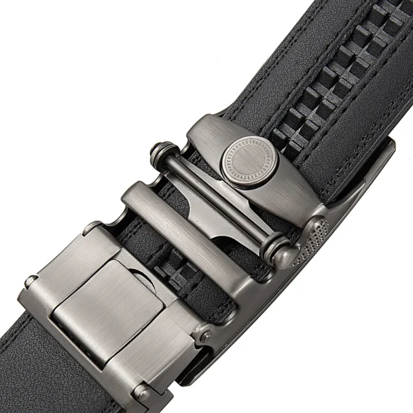 Famous Brand Belt Male Designer Automatic Buckle Genuine Leather Men Belt  Luxury Belts for Men 3.5cm New Black Brown Plus Size - Image 6