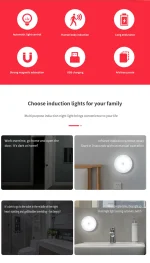 Motion Sensor Light With Remote Control USB Rechargeable Timer Night Light Dimmable LED Lamp Stairs Hallway Cabinet Nightlight - Image 9