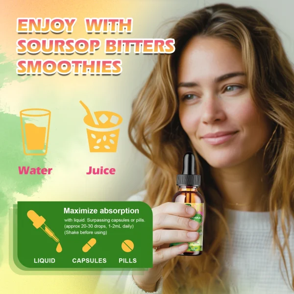 Graviola Extract Drops Black Seed Oil Support Immunity and Kidney Health,Detox, - Image 5