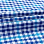 Plaid Checkered Short Sleeve 100% Cotton Shirt Button - Image 6