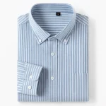 slim-fit striped Oxford shirt - Image 6