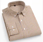 plaid shirts for man slim fit formal casual - Image 22