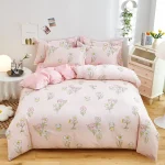 3pcs Dark Blue Striped Style Duvet Cover Set for Boy Geometric Pattern Luxury Hotel Room Decor 100% Cotton Skin-friendly Bedding - Image 52