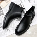 Men's Boots Handmade Leather Ankle Shoes - Image 4