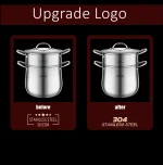 GEDO LFGB 304 Stainless Steel Stewing Pot - Image 23