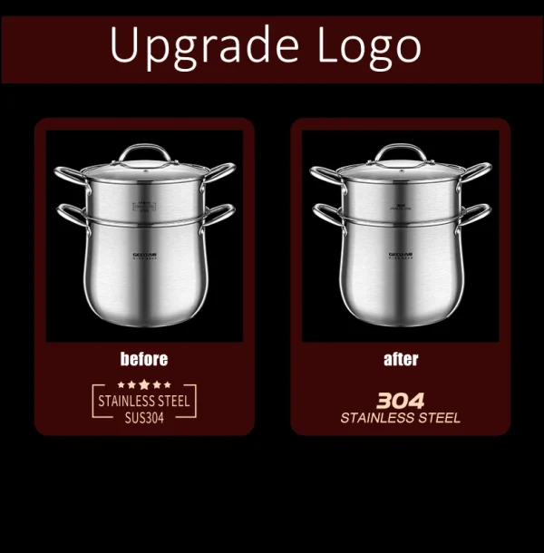 GEDO LFGB 304 Stainless Steel Stewing Pot - Image 23