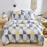 3pcs Dark Blue Striped Style Duvet Cover Set for Boy Geometric Pattern Luxury Hotel Room Decor 100% Cotton Skin-friendly Bedding - Image 53