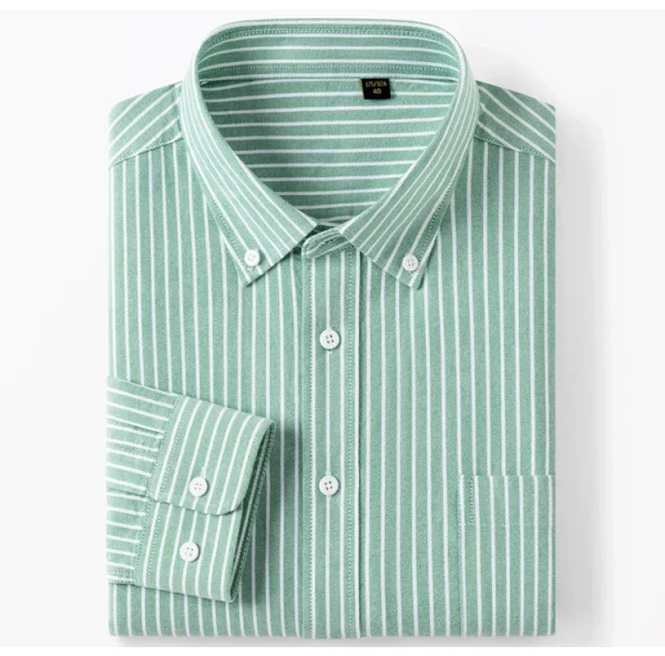 slim-fit striped Oxford shirt - Image 12