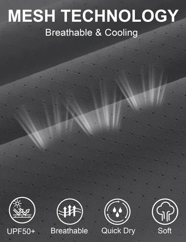 Men's Tactical Long Sleeve UPF Sun Protection Shirt - Image 6