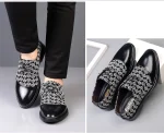 Men Black oxfords shoes - Image 21