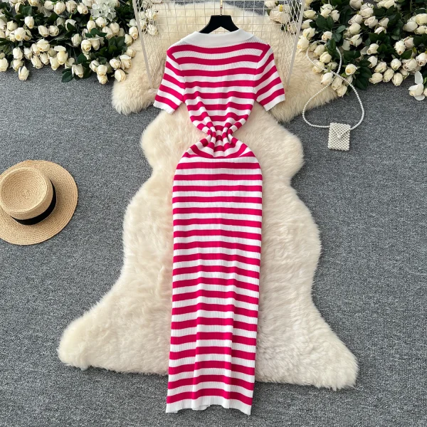 Knit stripe maxi dress - Image 19