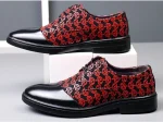 Men Black oxfords shoes - Image 19