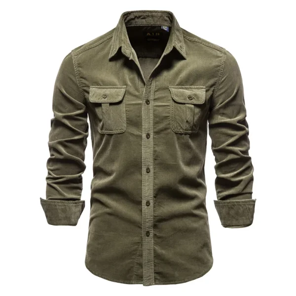 Corduroy dress shirt - Image 10