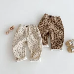 Fleece-Lined Floral Corduroy Trousers - Image 2