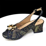 Women's Peep-Toe Heels with handbag - Image 17