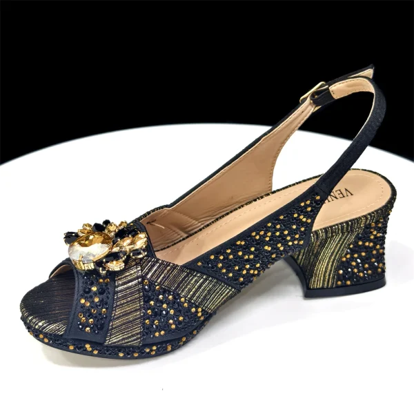 Women's Peep-Toe Heels with handbag - Image 17