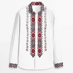 Mens Casual Shirts Long Sleeve Ethnic Style