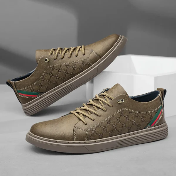 Italian Brand Men's Khaki kicks - Image 4