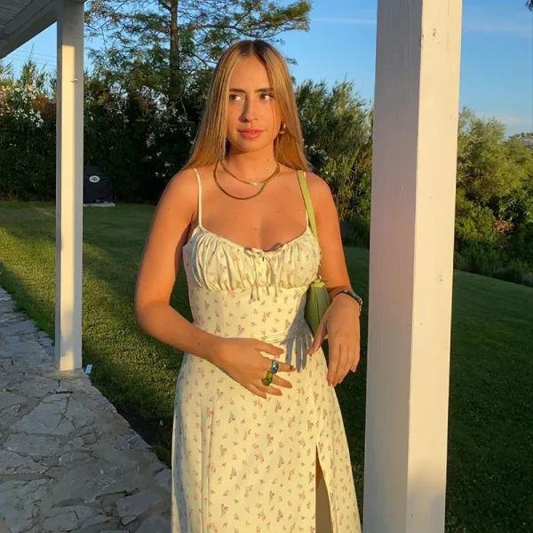 Women Elegant Floral Beach Vacation Bodycon Long Dress - Image 24