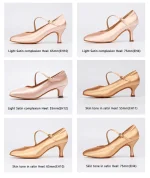 Satin dance shoes - Image 35