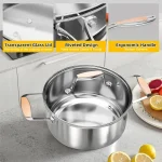 Cookware Set with 10 Pieces Including Fry Pan - Image 4