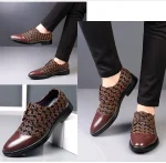 Men Black oxfords shoes - Image 26