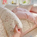 1pc Purple Lavender Printed Duvet Cover Single/Queen/King Size Quilt Cover for Double Bed Flower housse de couette220x240cm - Image 15