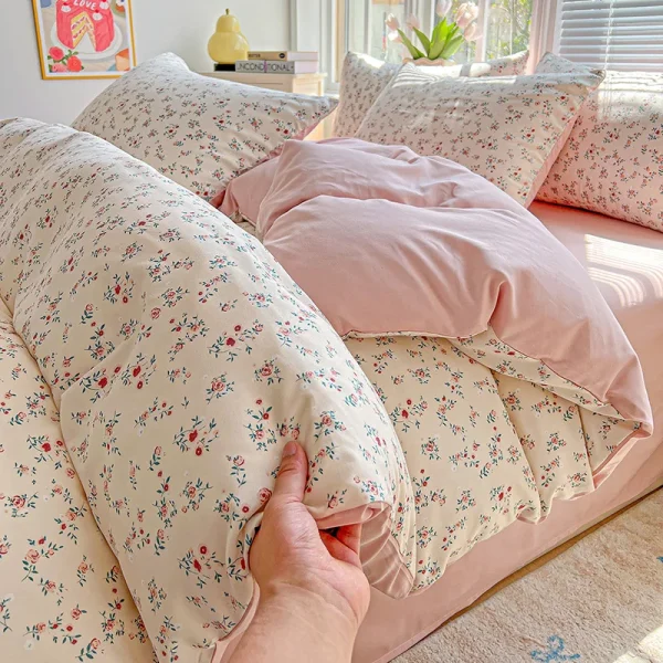 1pc Purple Lavender Printed Duvet Cover Single/Queen/King Size Quilt Cover for Double Bed Flower housse de couette220x240cm - Image 15