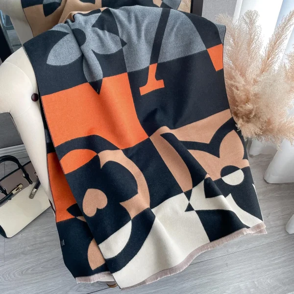 New Hot Winter Scarf Women Soft Cashmere Warm Pashmina Plaid Horse Print Scarves Wraps Thick Shawl Bufandas Tassel Stoles Hijabs - Image 16