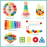 Montessori 3D Wooden Puzzle & Learning Set - Image 6
