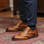 Traditional Leather Brogues - Image 5