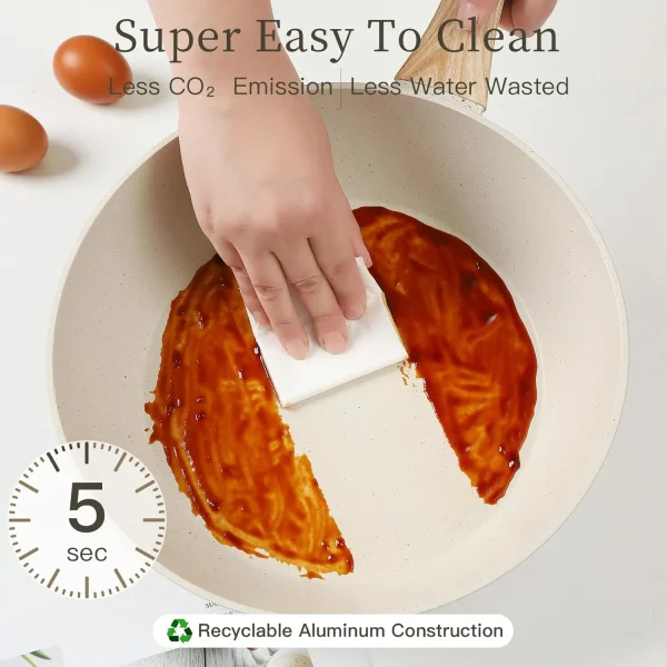 16-Piece Non-Stick Cookware Set with Pots, Pans, - Image 6