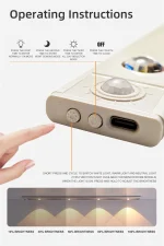 White/Black LED Cabinet Light USB Rechargeable Motion Sensor LED Light for Kitchen Wardrobe Cabinet Lighting 20CM/30CM/40CM/50CM - Image 18