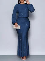 Women's Long Sleeve Bodycon Dress - Image 7