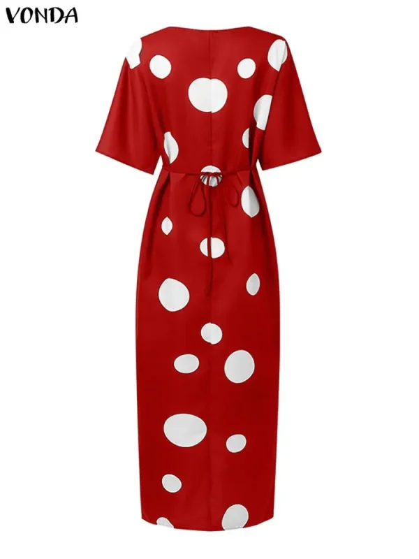 Bohemian Print Midi Dress - Image 15