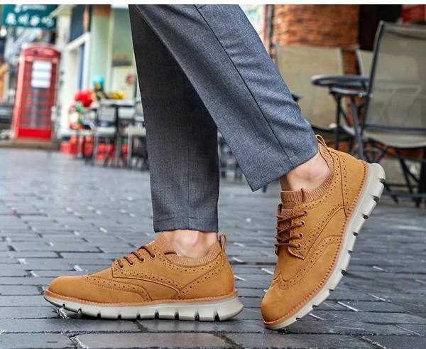 Mens Brogues Leather Casual Shoes - Image 29