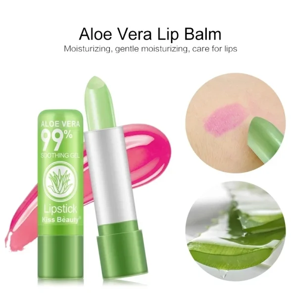 12pc/SET 3.5g Color Changing Tinted Lip Balm Lipstick Aloe Vera Lipstick Moisturizing Long Lasting Lipsticks lip balm wholesale - Image 5